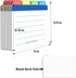 Index Cards Guide Dividers 3x5 inches, 20 Counts, Blank Index Cards Guide, Assorted Colors, 400gsm Paper