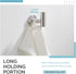 Angle Simple Robe Towel Hook, Brushed Nickel SUS304 Stainless Steel Bathroom Towel Holder