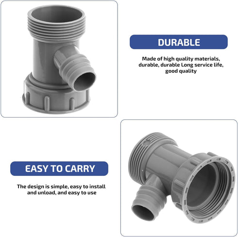 5pcs Three-way Sink Overflow Drain Pipe - Simple Sealed Drain Overflow for Home Sink