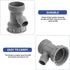5pcs Three-way Sink Overflow Drain Pipe - Simple Sealed Drain Overflow for Home Sink