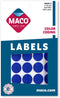 MACO Dark Blue Round Color Coding Labels, 3/4 Inches, 1000 Per Box (MR1212-11)