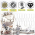 MotBach 2000PCS Price Tags Stickers, White Blank Pricing Sticker Label Tag, Self Adhesive Jewelry Sticker Labels