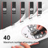 Push Stapler, Binder Clips Paper Clamps Desktop Stapler with 50pcs Reusable Stainless Steel Refill Clips