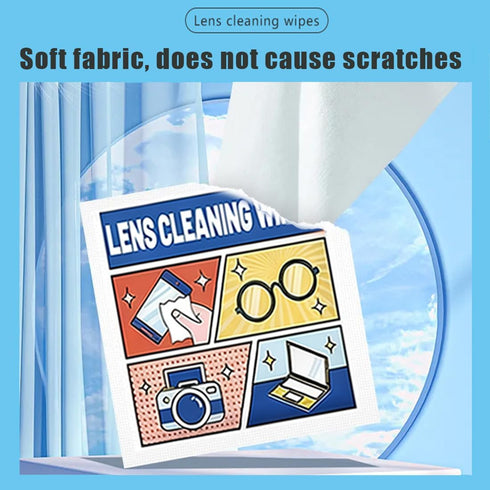 Generic 300 6 12cm PCS Lens Cleaning Wipes for Eyeglasses, Glasses Cleaner for Glasses/Sunglasses, Phones, iPads