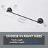 YOHOM Suction Cup Towel Bar for Shower, 17 Inch Stainless Steel Bathroom Towel Rack