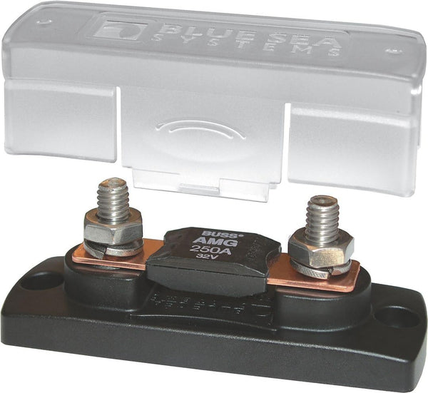 Blue Sea Systems 5001 MEGA/AMG Fuse Block with Cover, 100-300 Amp, 32V DC