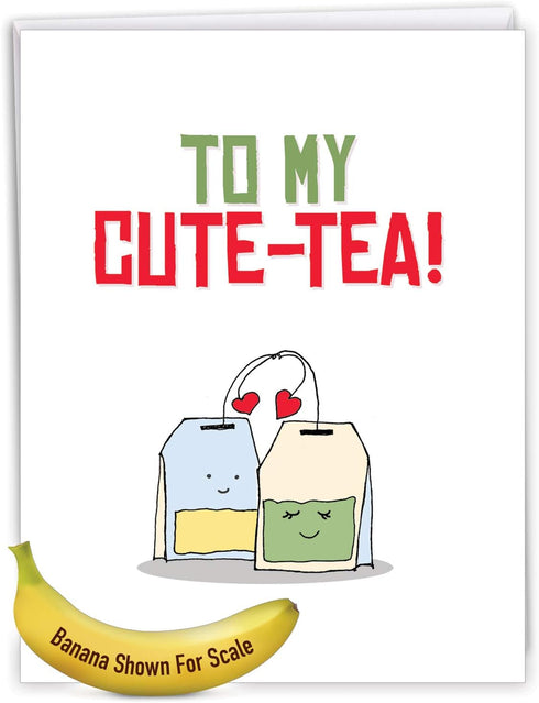 The Best Card Company Jumbo Valentine's Day Greeting Card - 8.5 x 11 Inch, Big Love Card