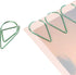 YOKIVE 100 Pcs Paper Clips, Drop-Shaped 1-Inch Clips for Desk Neatness, Great for Art, Home, Daily Use (Green)