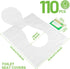 YGDZ Toilet Seat Covers Disposable, 110pcs Flushable Travel Covers for Adults and Kids, Travel Essential