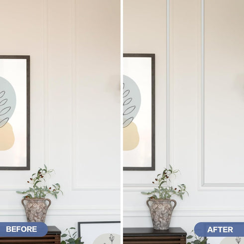 Peel and Stick Trim, 0.8 in x 10 Ft Waterproof Molding Trim for Walls, Mirror Frame, and Baseboard