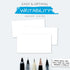 5x8 50 Pack Home Advantage Blank Index Cards - Our of Plain Index Cards Use Heavy Duty Cardstock to Make Them Bleed