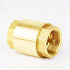 1-1/4" One Check Valve, Female Threaded Vertical Brass Check Valve for Water Backflow Prevention, Oil, Gas-Air, Sewage