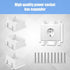 8pcs BE2-8 (2 Gang) Electrical Outlet Box Extender, Double Gang Extender with 32pcs Screws, Heavy Duty Plastic