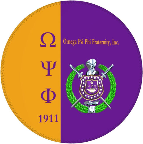 Psi Phi Mouse Pad Series, Anti-Slip Round Gaming Mouse Pad for Office Computer, 7.9 X 7.9 Inches