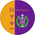 Psi Phi Mouse Pad Series, Anti-Slip Round Gaming Mouse Pad for Office Computer, 7.9 X 7.9 Inches
