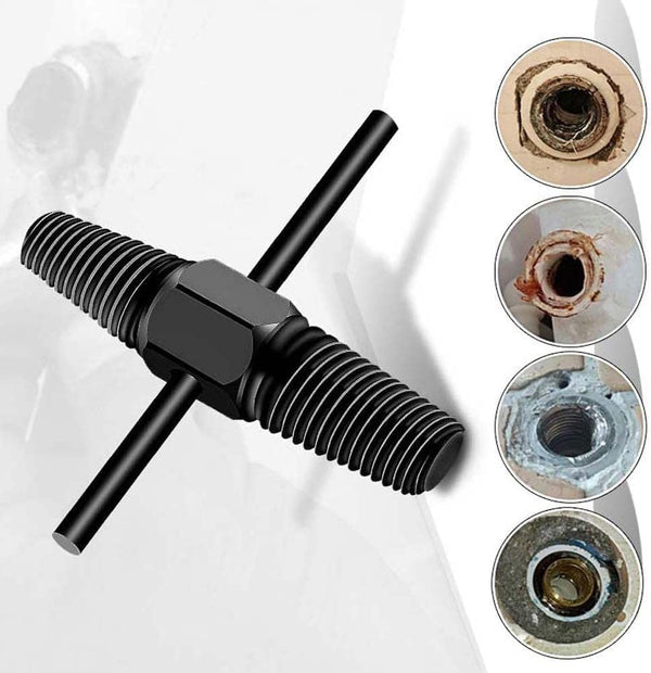 Dual-Use Broken Screw Extractor for 1/2 Inch and 3/4 Inch Pipes, Effortless Removal of Stubborn Bolts