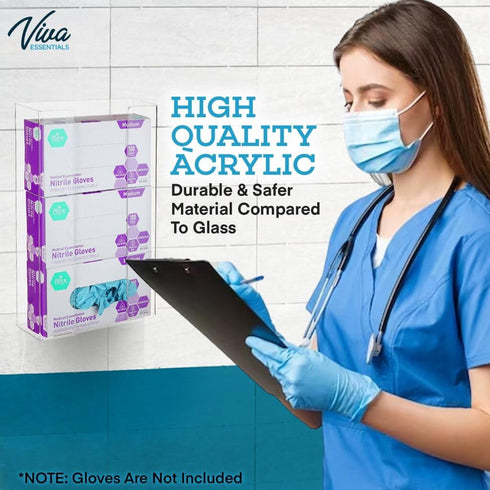 AdirMed VivaEssentials Triple Glove Box Holder - Versatile Organizer