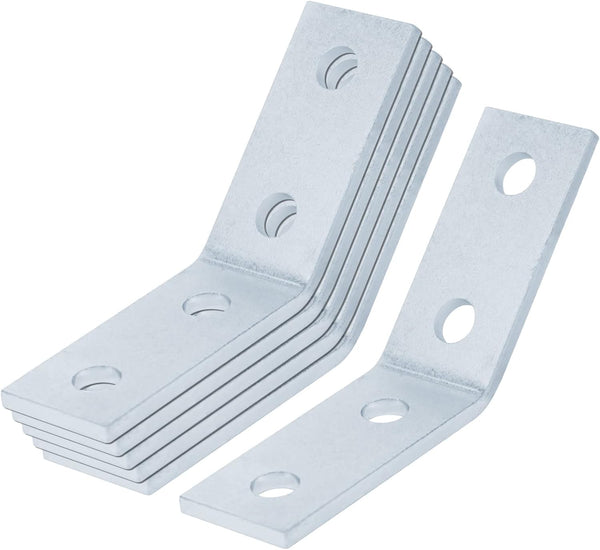 1-5/8" Strut Channel Angle Bracket Fitting with 4 Hole, Metal Corner Brace Framing Connector