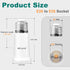 E26 E26 Bulb 5CM/1.97 Inch 200W, Bulb 2 DiCUNO Socket Extender, Standard Medium Base Lamp Socket Adapter of Extension