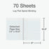 Oxford Spiral Notebook Wide Ruled, 24 Pack 1 Subject Notebooks, 8 x 10-1/2 Inch, 70 Sheets in 8 Pastel Colors