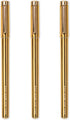 Kate Spade New York Fine Tip Pens, 3 Black Ink Pens, Fine Point Pens for Note Taking, Gold