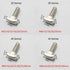 T Bolt Set Screw Bolt Fastener Tool for T-Slotted Aluminum Extrusion, Nickel Plated Carbon Steel, 40 Series M8X40mm,