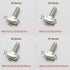 T Bolt Set Screw Bolt Fastener Tool for T-Slotted Aluminum Extrusion, Nickel Plated Carbon Steel 20 Series M5x20mm (30