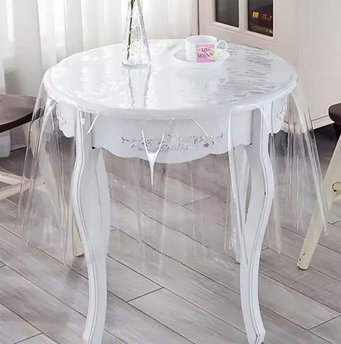 ULEZUAR (Odorless,40x20 inch) Clear Plastic Table Protector Cover Desk Pad Mat Waterproof Non-Slip Easy Clean