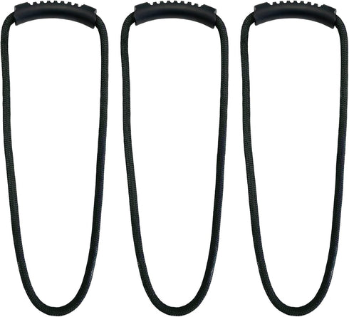 Loop-It Storage Straps by Wrap-It Storage - 18-inch Black (3-Pack) - Extension Cord Organizer for Home, Garage, RV