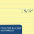 Roaring Spring Wide Recycled Landscape Legal Pads, College Rule, 11" x 9.5", 40 Sheets, 2 Pack