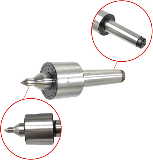 Lzcdelyxiao MT4 60 0.000197" 4MT Live Center Medium Duty Long Nose Triple Bearing Accuracy Morse Taper Lathe CNC Tool