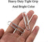 HAHIYO Large Paper Clips, 2 inches Length Silver Vinyl Coated Paperclips, Sturdy for Bookmark Organizing Home Office 80