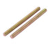 uxcell 1.25mm Pitch M8 x 100mm Male Threaded Rod Bar, Bronze Tone - 4 Pcs