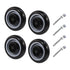 5" Shopping Cart Wheel Replacement Kit, Polyurethane Casters Set of 4, 3/8"