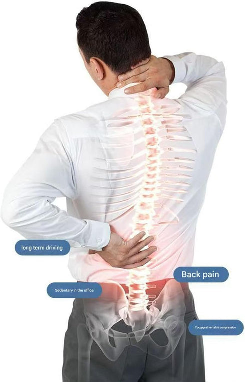 Generic Memory Foam seat Cushion, ergonomically Designed Orthopedic Coccyx Pillow, relieves Coccyx Pain, Hemorrhoids