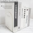 Merrynine Book Ends, 2 Pcs Acrylic Bookends for Heavy Books, Clear Book Holder