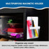 YES4QUALITY Magnetic Pen Holder for Refrigerator, Strong Magnetic Back, 2 Pack, Clear & White Pencil Cup