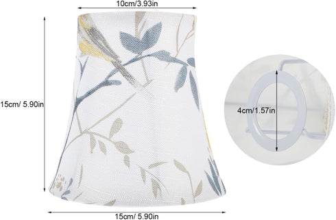 5.90X5.90X5.90 Inch E27 Bulb DOITOOL Fabric Lampshade Linen Drum Replacement Lamp Shade for Table Lamp Bedside Desk