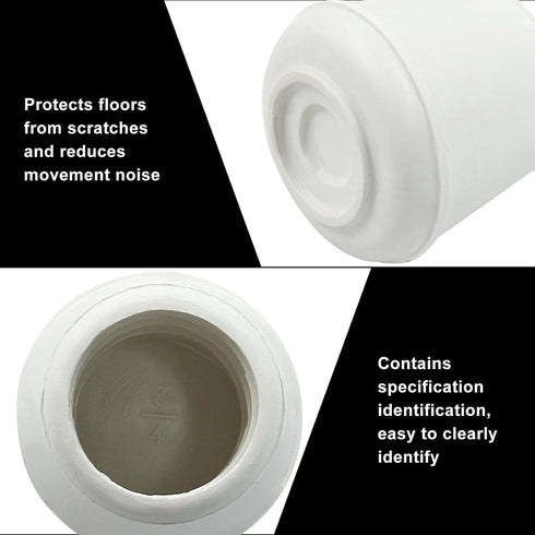 BokWin 16 3/4 Inch Pcs Chair Leg Caps Rubber End Caps Non-Slip Chair Leg Tips Caps Round Furniture Leg Floor Protectors