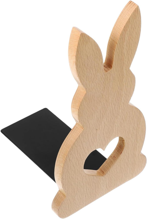 TEHAUX Charming Rabbit Bookends for Desk Organization Adorable Bunny Design for Home