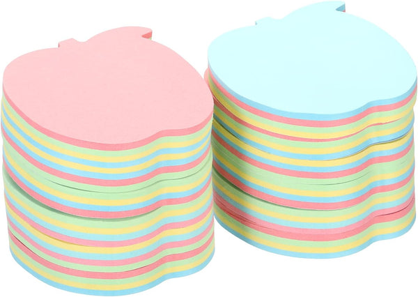 PATIKIL 2.7 x 2.7 Inch Fruit Shape Sticky Notes, 12 Pads, 100 Sheets/Pad, Bright Colorful for Home Office