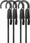 80" Adjustable Bungee Cords with Hooks, Black Bungee Straps, Flexibly Adjust from 6.5" to 80" (4 Pcs)