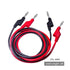 Qingdinu 2PCS/5PCS 4mm 1-Meter Cable(P1036-5PCS) Dual Stackable Banana Plug Multimeter Test Leads