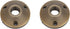 Sturdy Cast Brass Surface Mounting Plate, Low Voltage Landscape Lighting Accessories, Antique Bronze (2pcs)