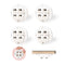 Self Adhesive Wheels, 4pcs Mini Swivel Adhesive Caster Wheels for Small Appliances, Furniture Bins