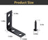 HOME MASTER HARDWARE 40pcs L Bracket Corner Brace Sets, Stainless Steel Right Angle Bracket for Shelves with Screws,