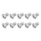 uxcell 10Pcs Torx Security Machine Screws, 1/4-20 x 1/2" 304 Stainless Steel Tamper