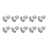 uxcell 10Pcs Torx Security Machine Screws, 1/4-20 x 1/2" 304 Stainless Steel Tamper