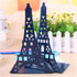 School Supplies Schoolsupplies Tinplate Eiffel Tower Creative Bookshelf Metal Book Holder Stand Decorative Bookend