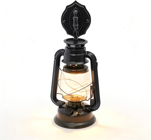 YUASDUU Rustic Wall Sconces Lantern Light, Outdoor Wall Sconce with E27 Base and